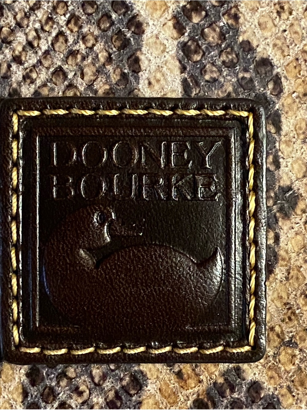 Like New! Dooney & Bourke Python Hobo Bag - Picture 4 of 4